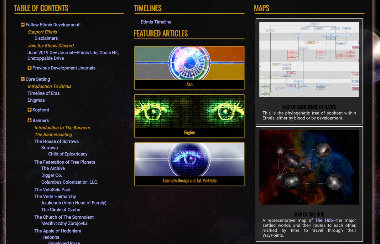 Ethnis Homepage by Ademal & Barron